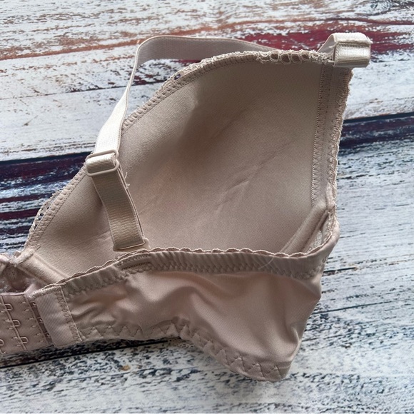 Rene Rofe Smart & Sexy Elegant Lace Underwire Push-up Bra - Cream - Picture 11 of 11